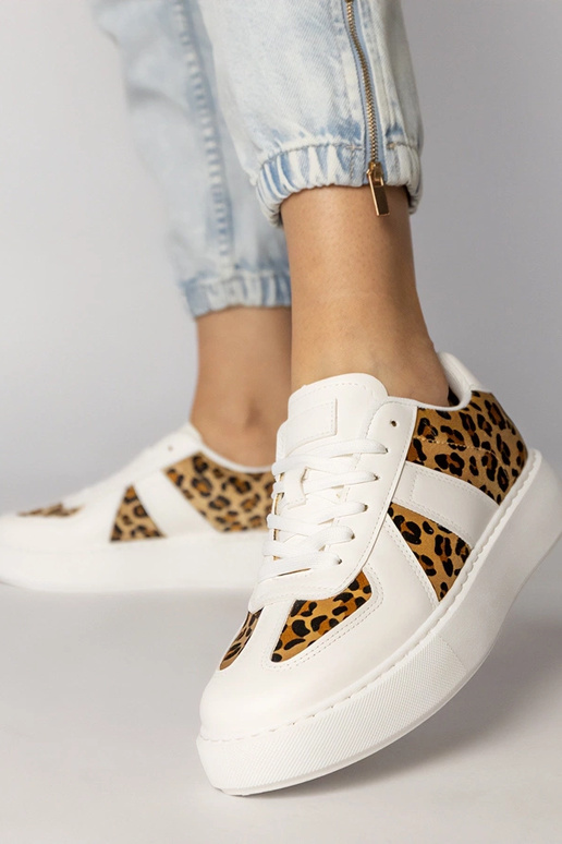 Scarpe sportive da donna bianche con...