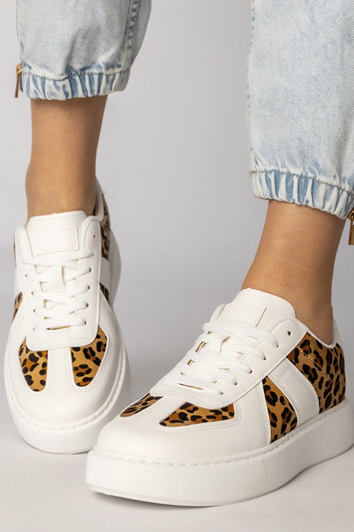 Scarpe sportive da donna bianche con...