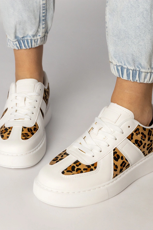 Scarpe sportive da donna bianche con...