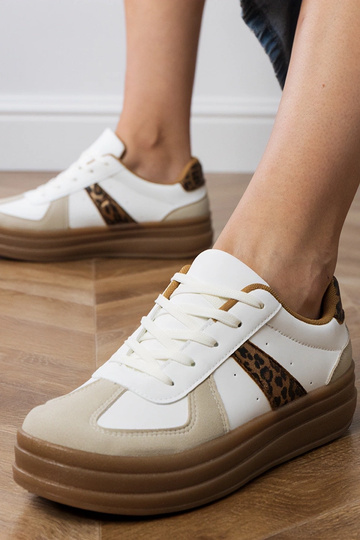 Scarpe sportive con motivo pantera per donna con plateau, "Serila" 2
