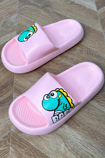 Ciabatte rosa per bambini con stampe Milos