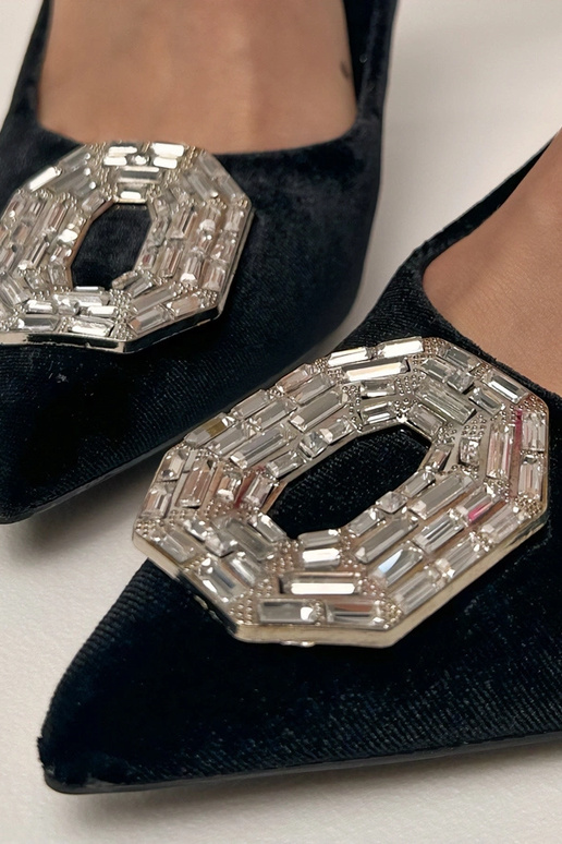 Sandali neri con tacco a spillo e...