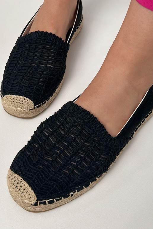 Espadrillas nere traforate con...