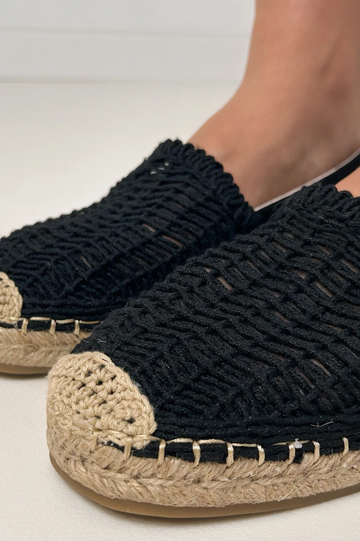 Espadrillas nere traforate con...