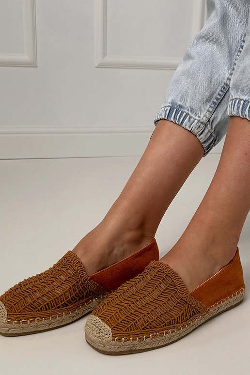 Espadrillas marroni traforate con...