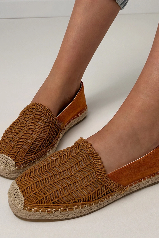 Espadrillas marroni traforate con...