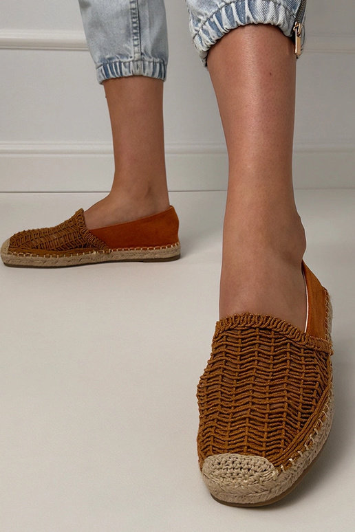 Espadrillas marroni traforate con...