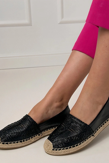 Espadrillas nere a giorno su plateau Zelvira 2