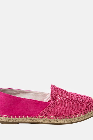 Espadrillas rosa traforate sulla piattaforma Plevis