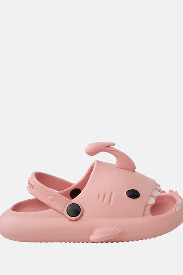 Ciabatte rosa per bambini con motivi di squalo Tossi