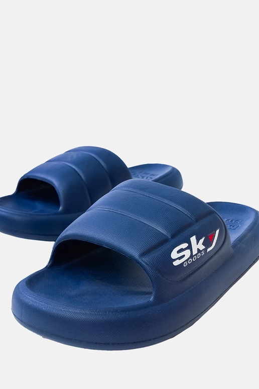 Ciabatte in gomma blu scuro per uomo...