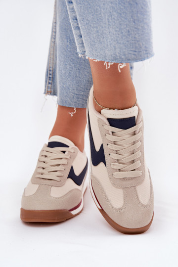 Scarpe sportive color sabbia da donna modello "Sneakers" "Zerina"