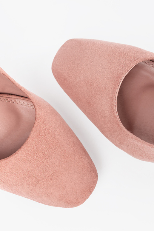 Scarpe con tacco in camoscio grigio