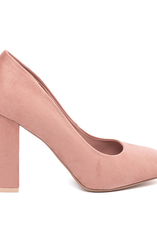 Scarpe con tacco in camoscio grigio