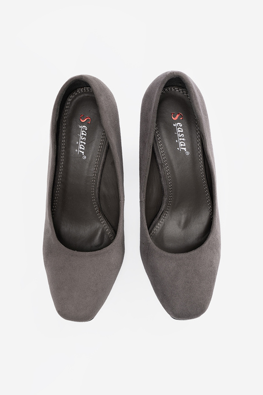 Espadrillas nere in ecopelle