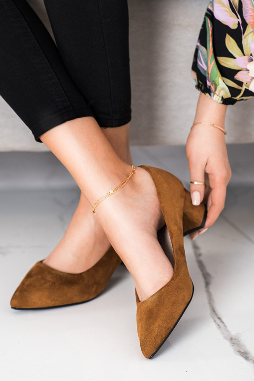 DECOLLETÉ MARRONI A PUNTA