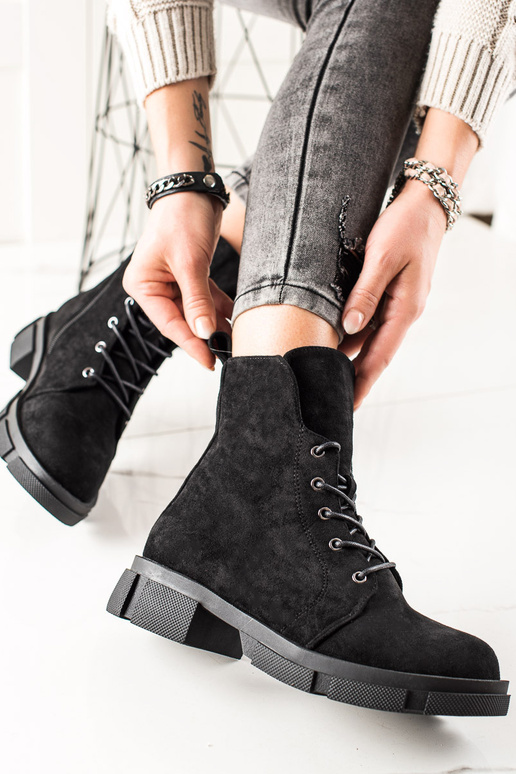 stivali di pelle scamosciata