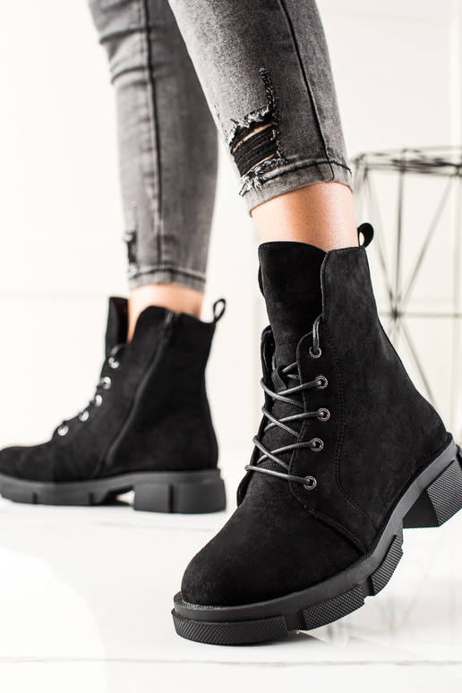 stivali di pelle scamosciata