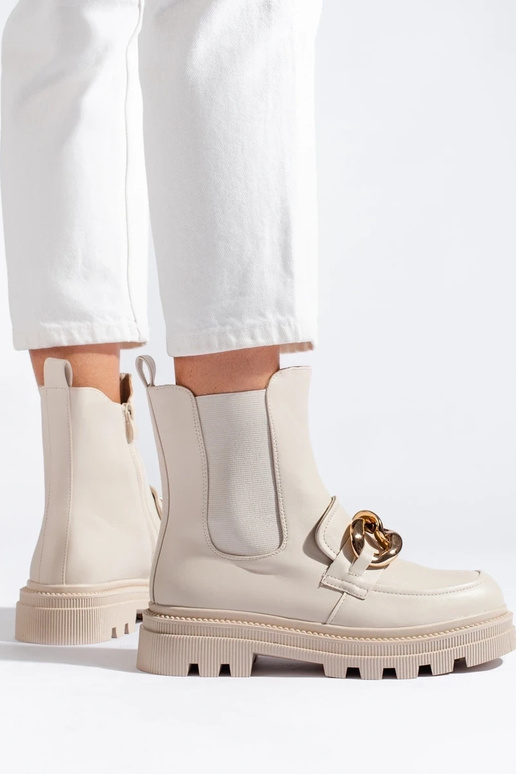 Stivali da donna con plateau in...