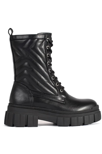 Stivali con motivo a punta