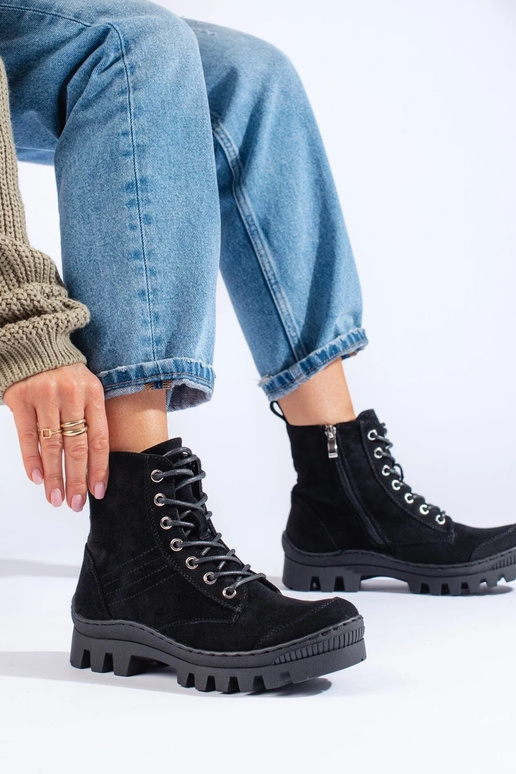 con lacci scarpe da donna S.Barski su...