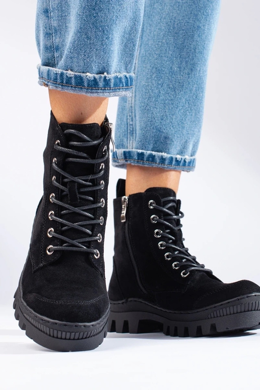 con lacci scarpe da donna S.Barski su...