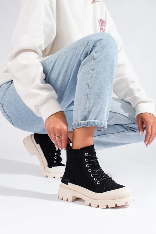 stivali con plateau da donna S.Barski...