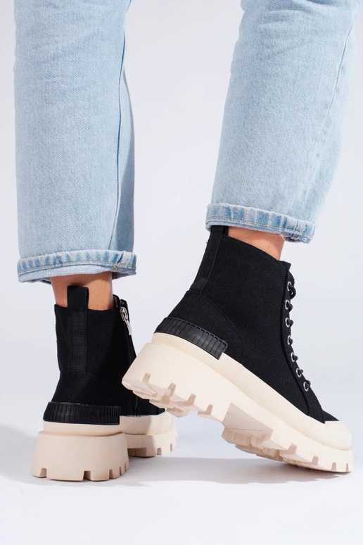 stivali con plateau da donna S.Barski...