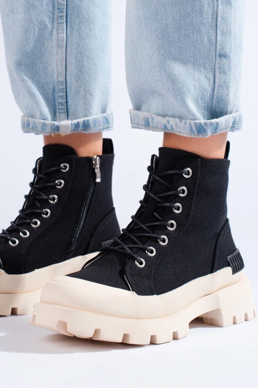 stivali con plateau da donna S.Barski...