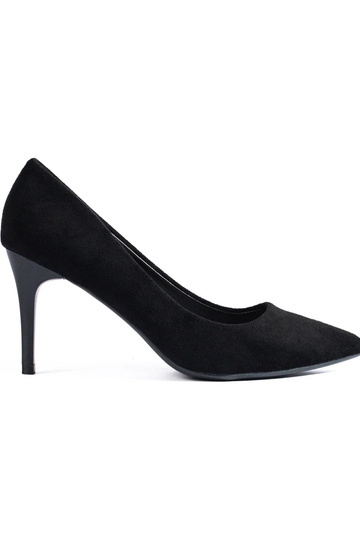 scarpe di camoscio nero con...