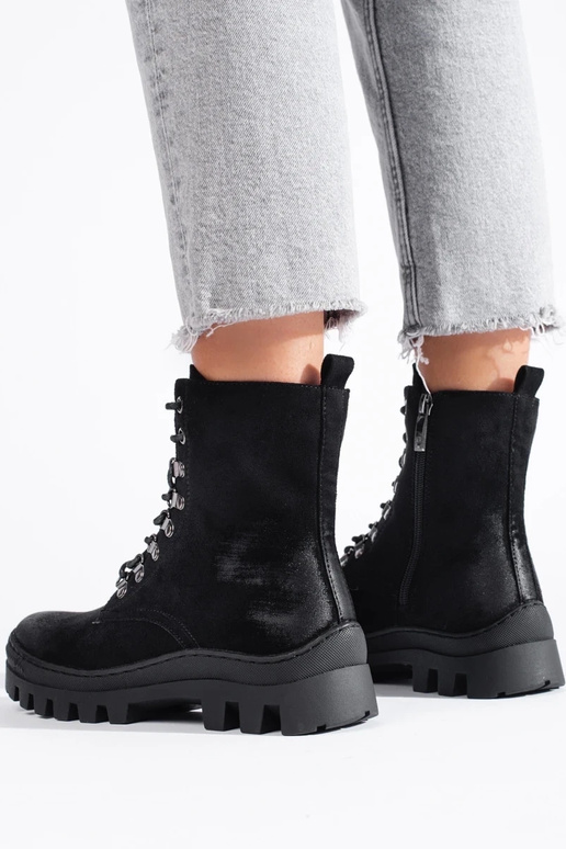 stivali da donna in pelle scamosciata...