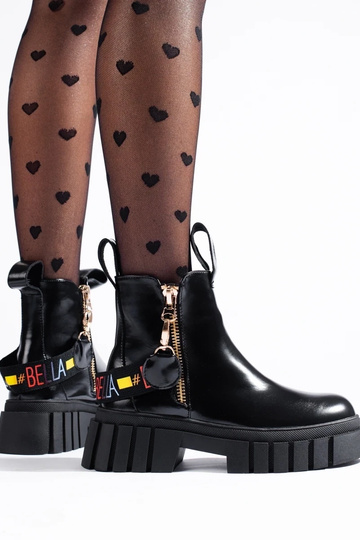 stivali neri con plateau 2