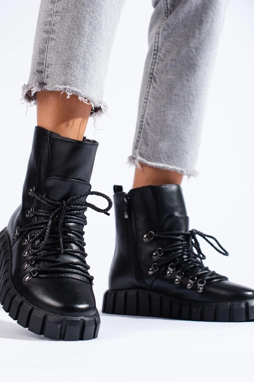 scarpe da donna nere isolanti con...