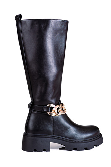 Scarpe lunghe con catena in...