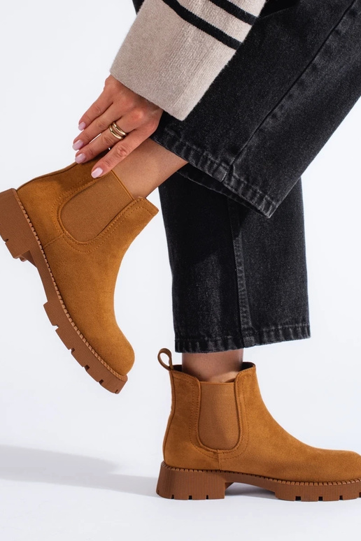 realizzate in pelle scamosciata...