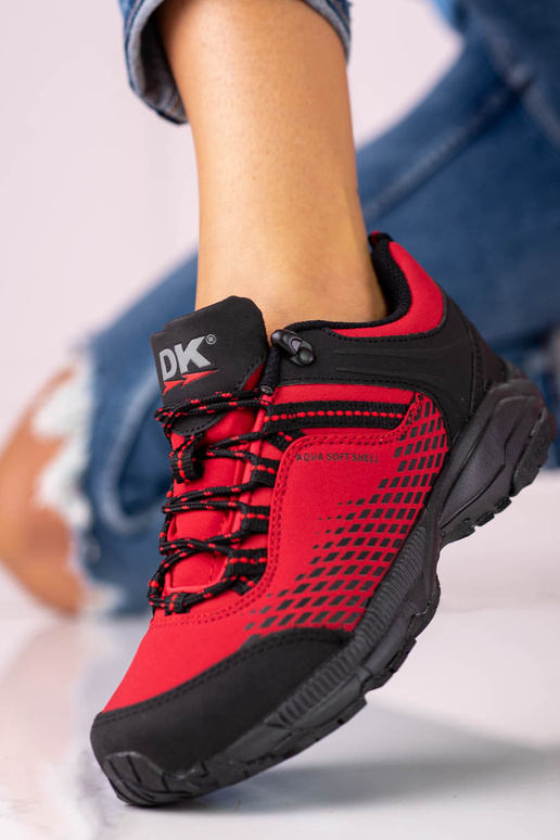 Scarponi trekking rossi su...