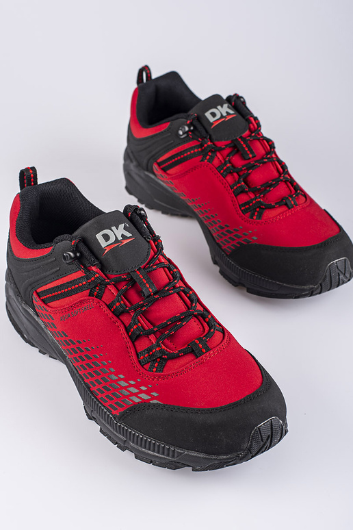 Scarponi da trekking da uomo rossi su...