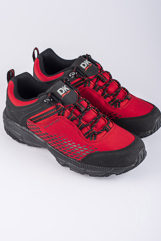 Scarponi da trekking da uomo rossi su...