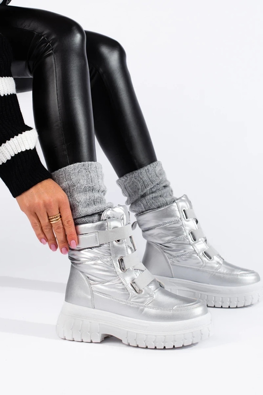 Doposci da donna Velcro argento