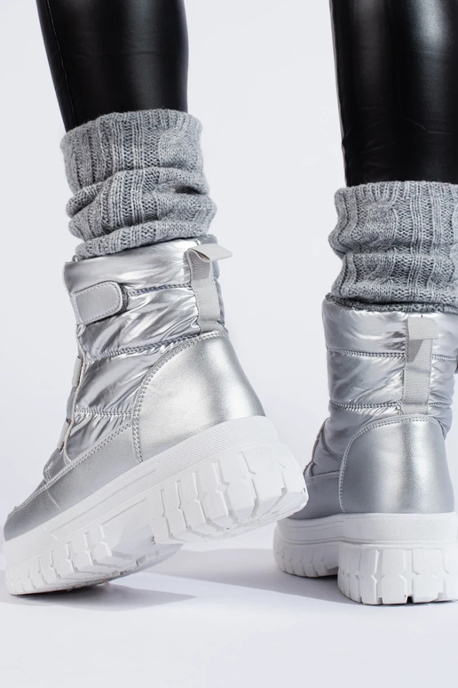 Doposci da donna Velcro argento