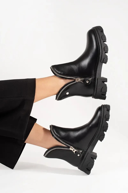 Stivaletti da donna con plateau spesso