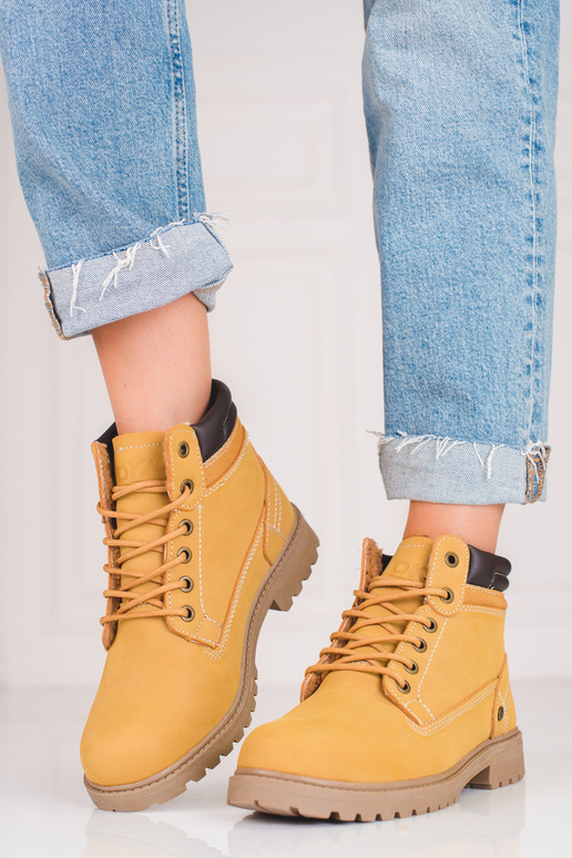 Stivali in pelle DK cammello