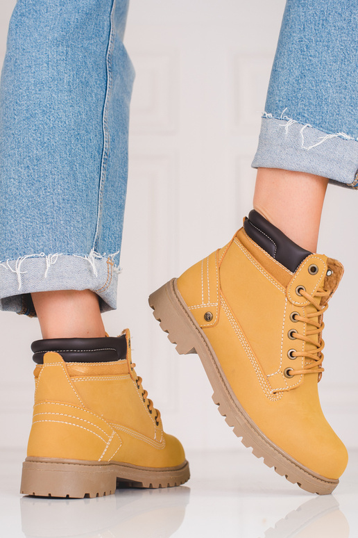 Stivali in pelle DK cammello