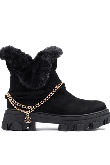 scarpe con plateau in pelle...