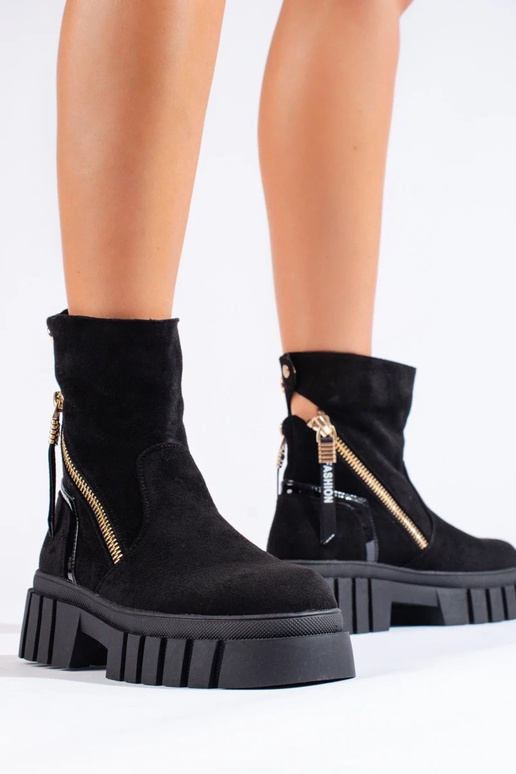 Stivali da donna con plateau in...