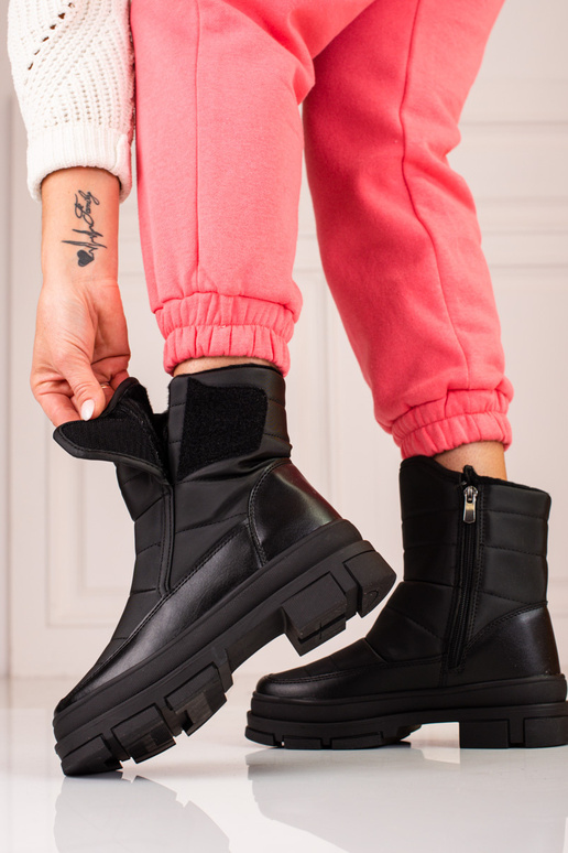 doposci da donna neri Velcro Sokolski