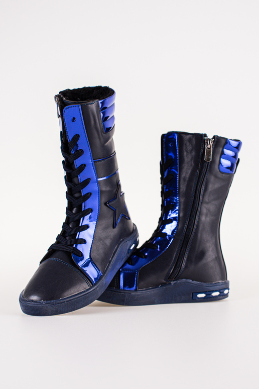 Stivali in pelle per ragazze con la... Stivali in pelle per ragazze con la...