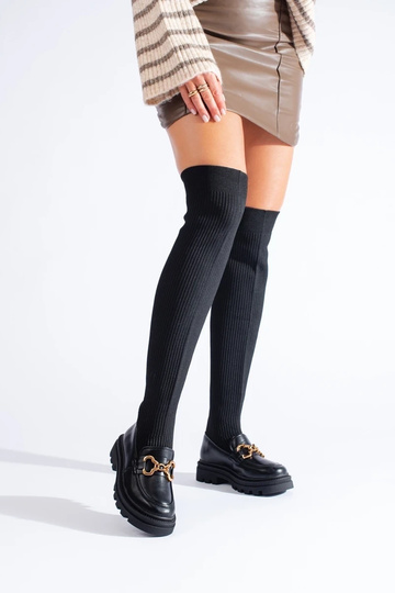 stivaletti neri con tomaia... 2