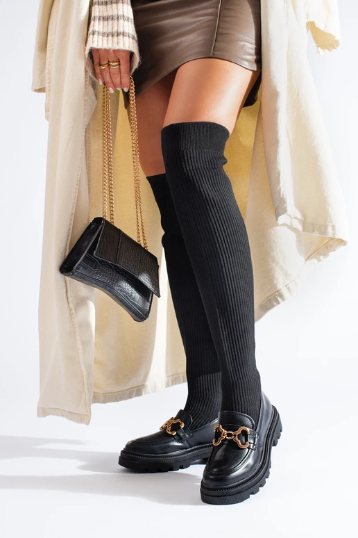 stivaletti neri con tomaia flessibile stivaletti neri con tomaia flessibile