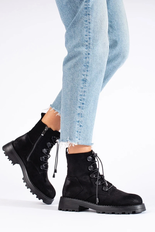 scarpe da donna in camoscio nero